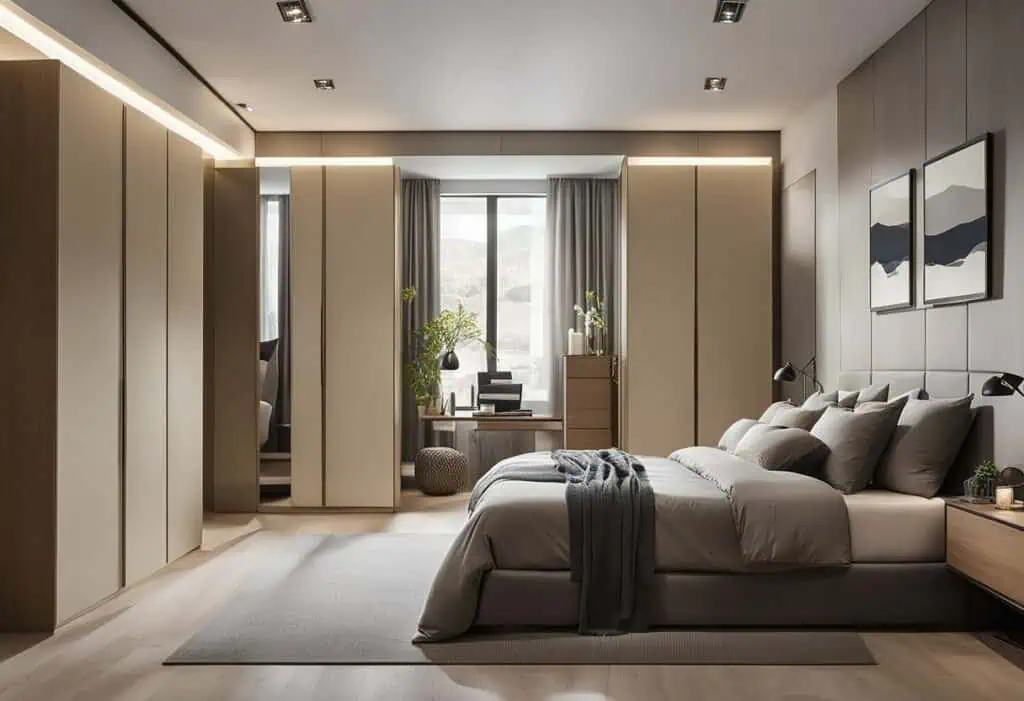 3 door wardrobe designs for bedroom