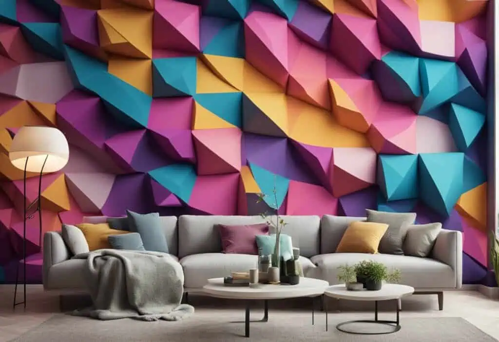 3d wall painting designs for living room