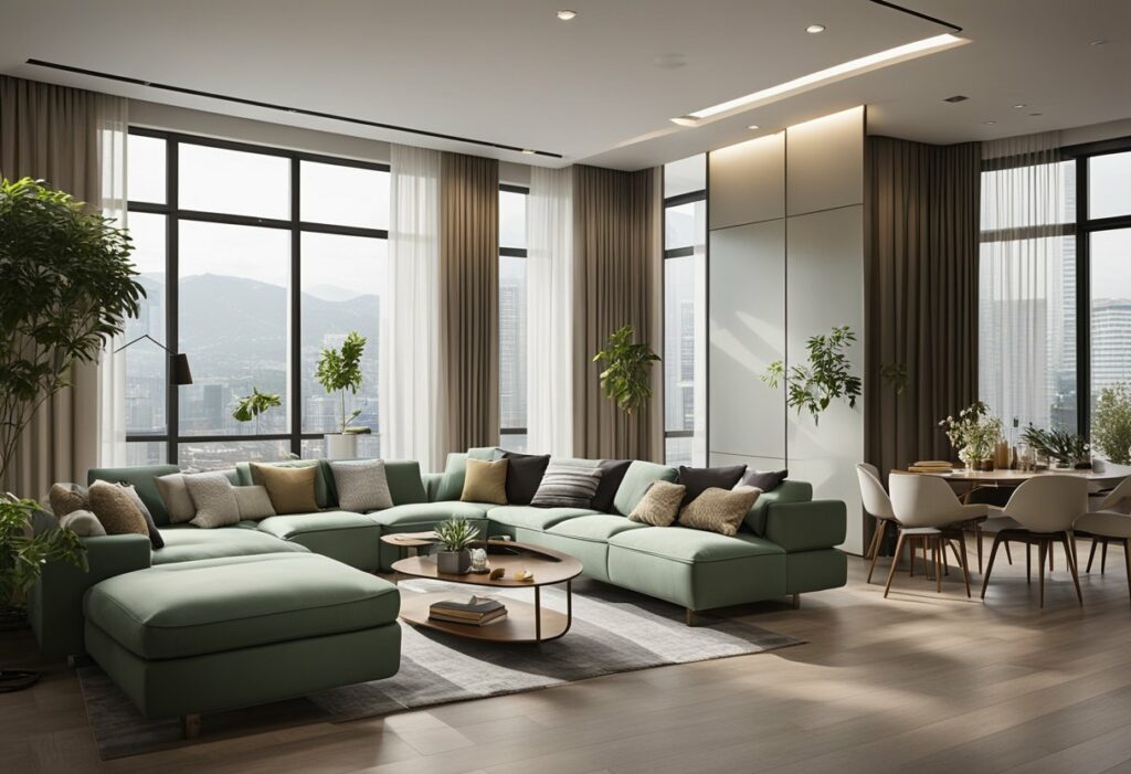 4 room bto living room design