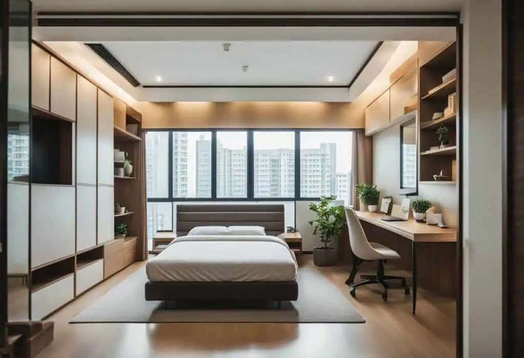 4 room hdb master bedroom design