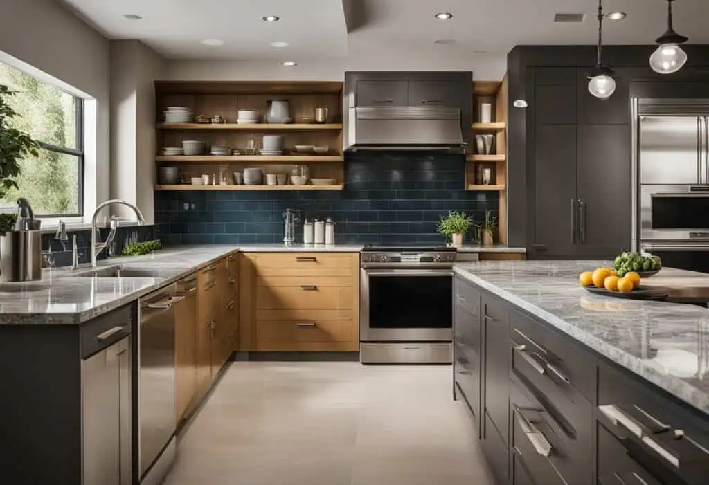 Efficient 6 feet kitchen design maximizing space in a compact, stylish kitchen setup.