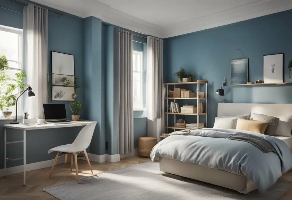 90 square feet bedroom design