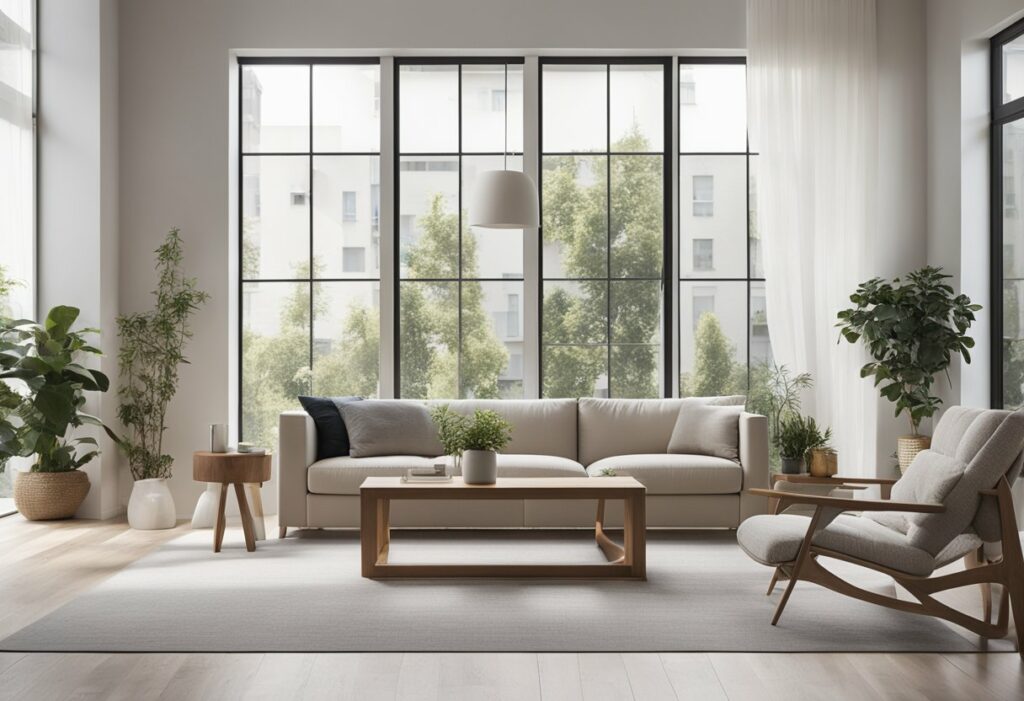 airy living room design