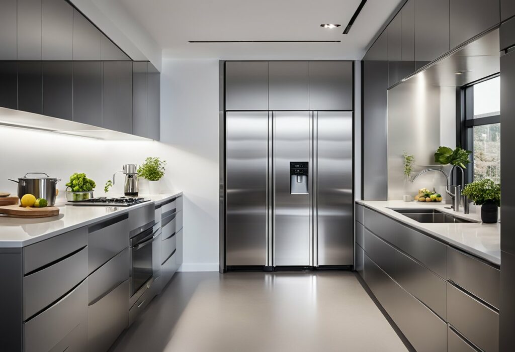 aluminium kitchen cabinet design