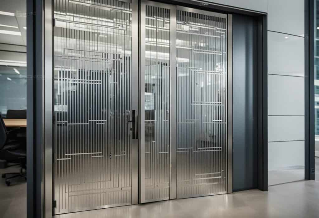 aluminium office door design