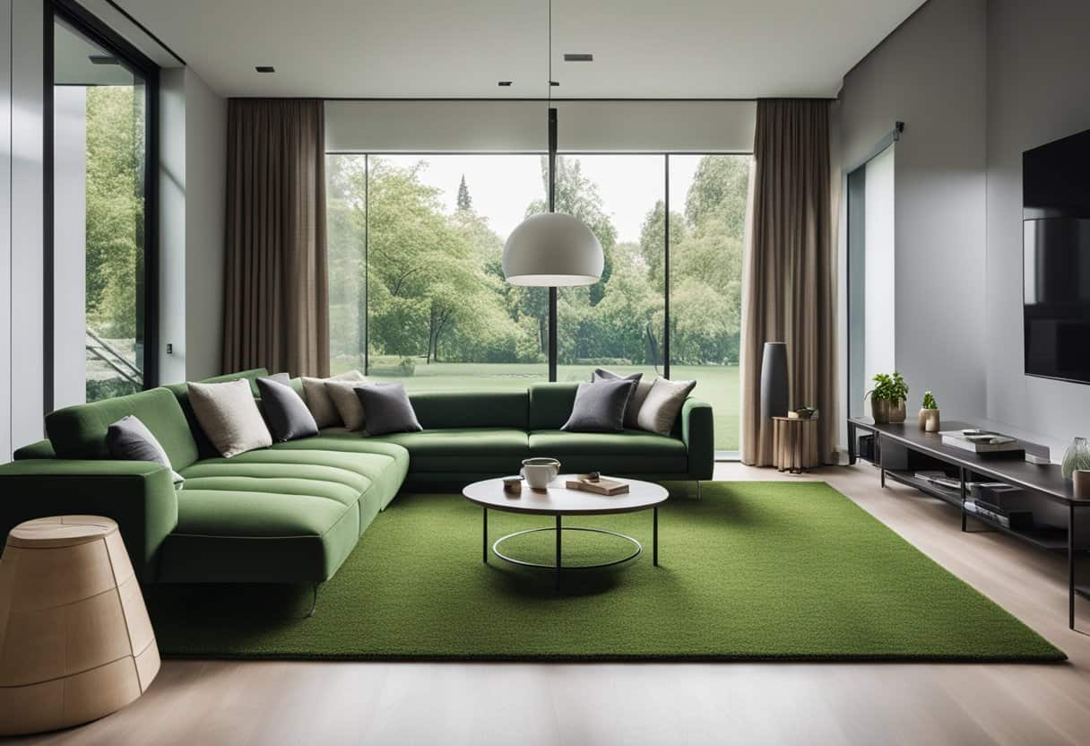 Stylish Artificial Grass Interior Design