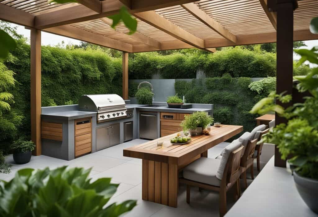 backyard outdoor kitchen designs