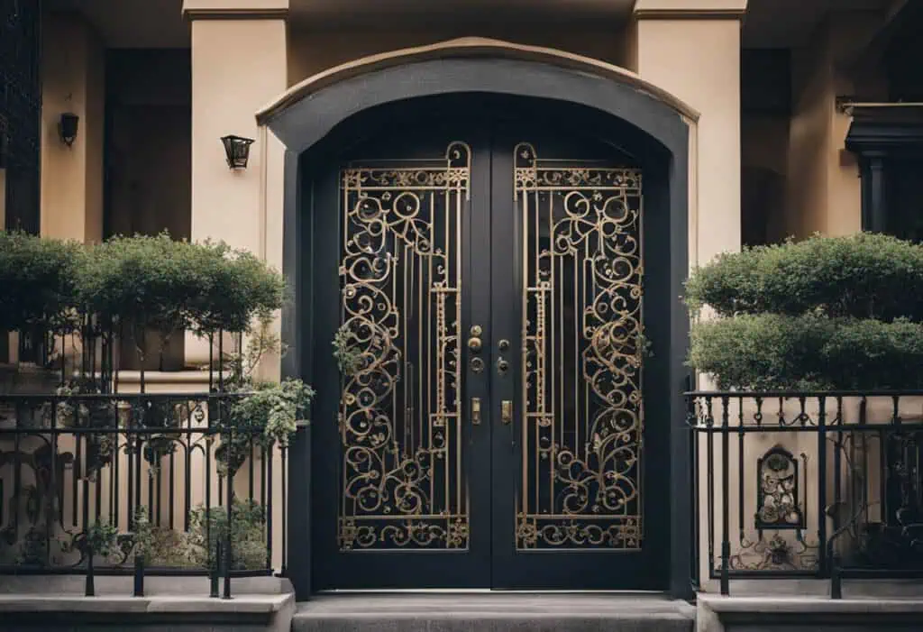 balcony iron door design