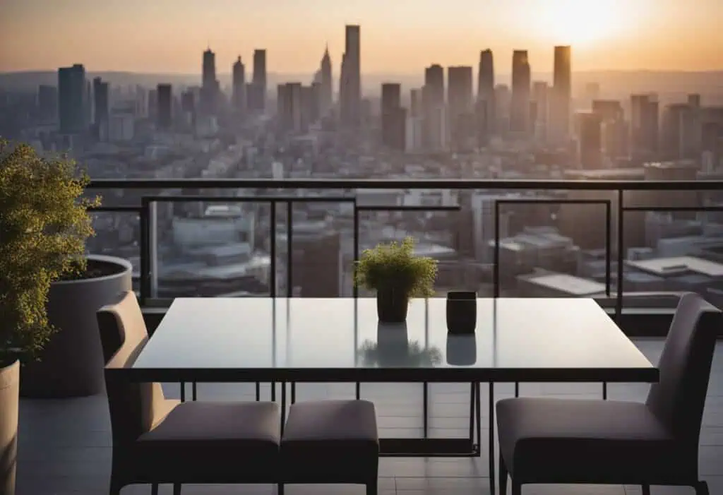 balkonzept design balcony table