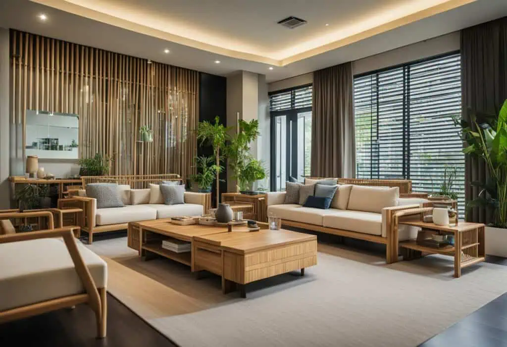 Sustainable bamboo furniture enhances style and eco-friendliness in Singapore home decor.