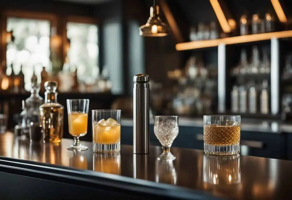 bar counter design in living room