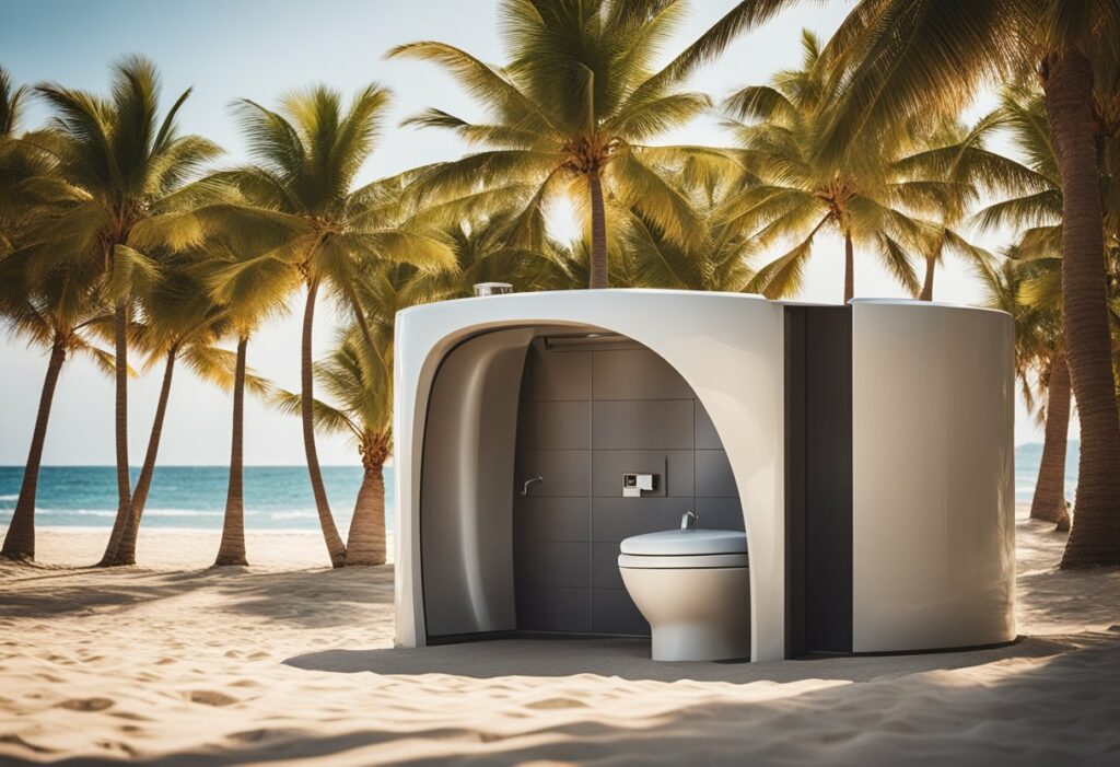 beach toilet design