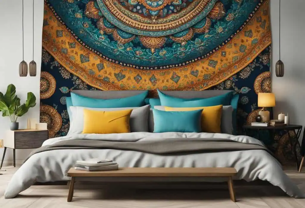 bedroom back wall design