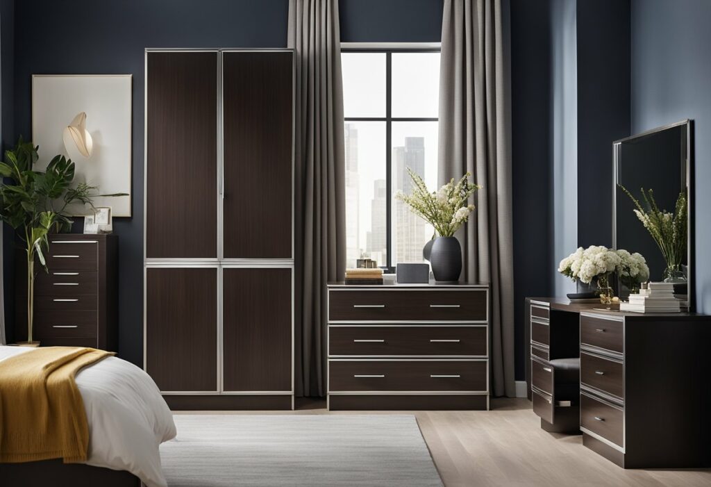 bedroom cabinet design with dresser