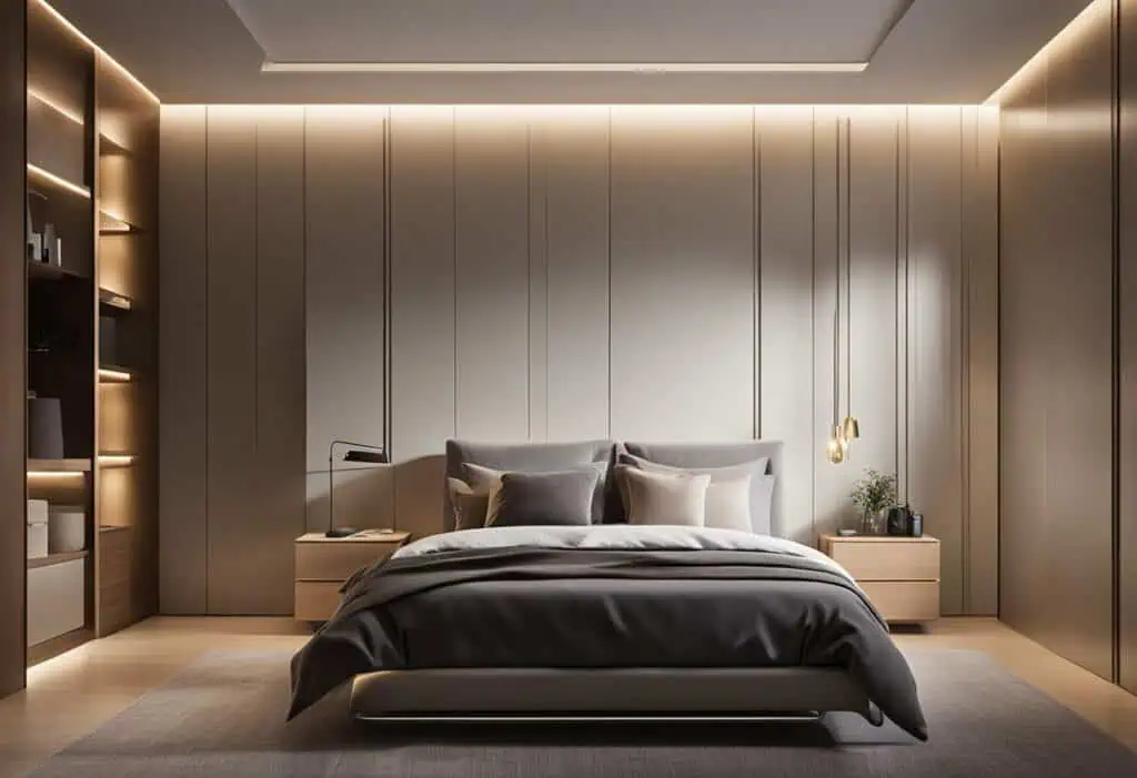 bedroom cupboard mica design