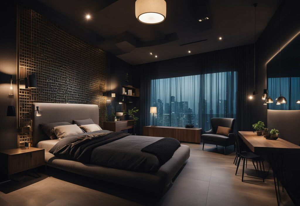 bedroom dark design