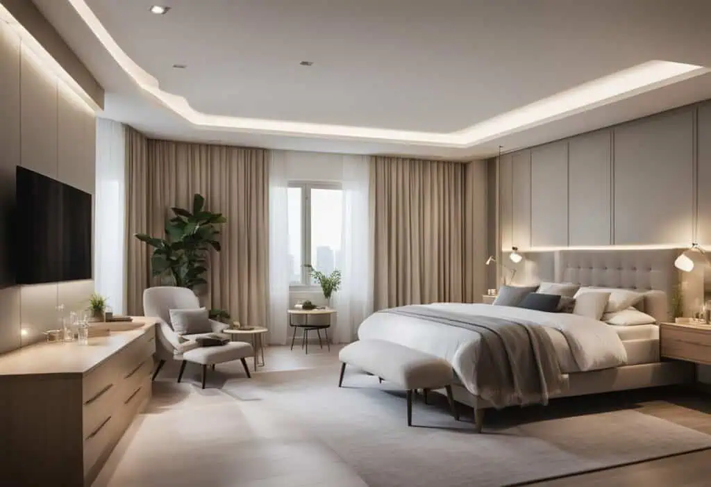 bedroom designs with attached bathroom and dressing room plans