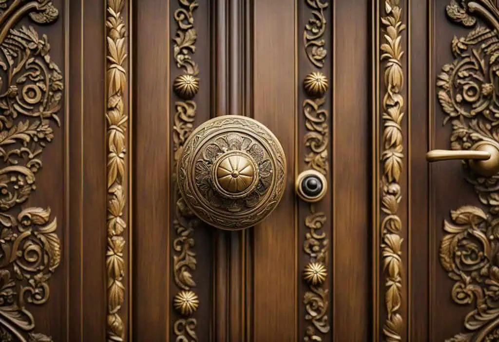 bedroom door design wooden