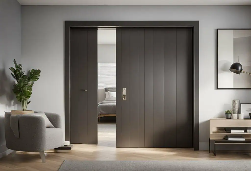 bedroom door laminate design