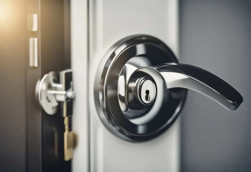 bedroom door lock design