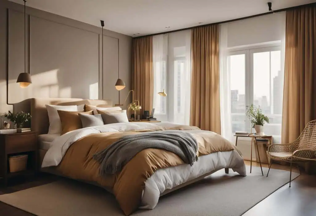 bedroom interior design drawing