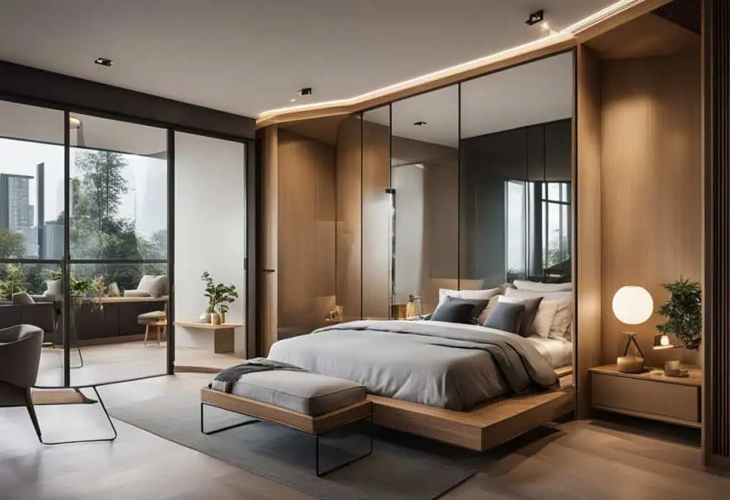 bedroom partition design
