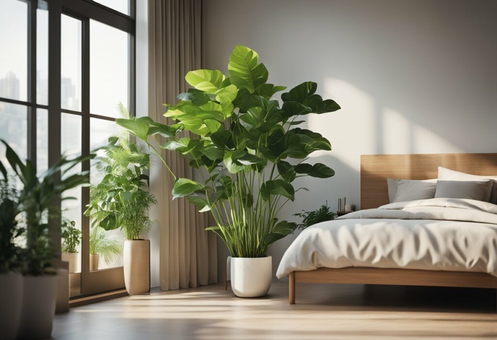 bedroom plant design