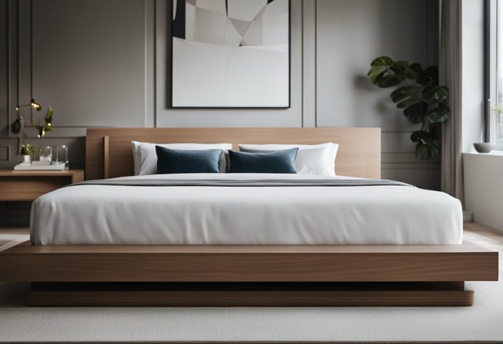 bedroom platform bed design