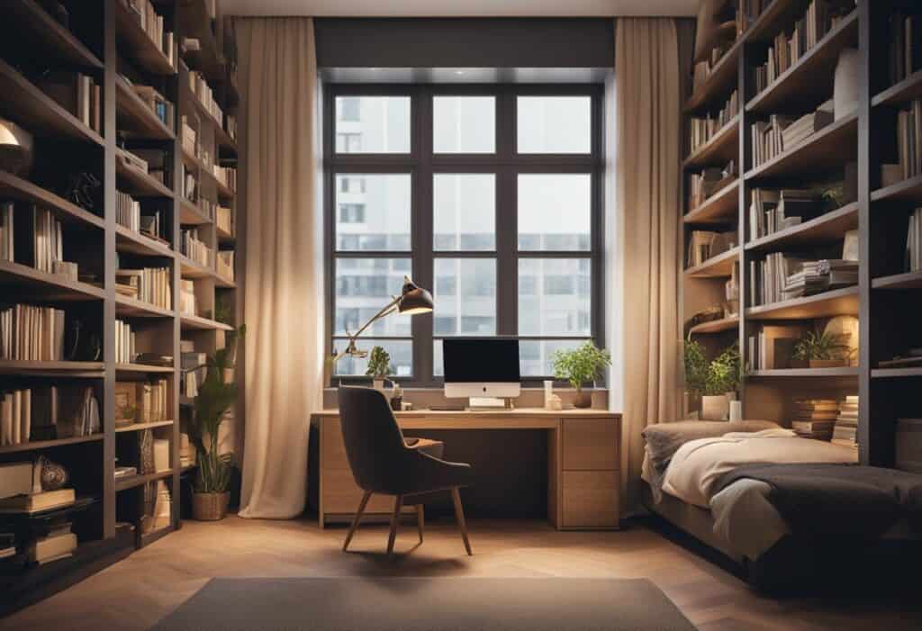 bedroom study room interior design