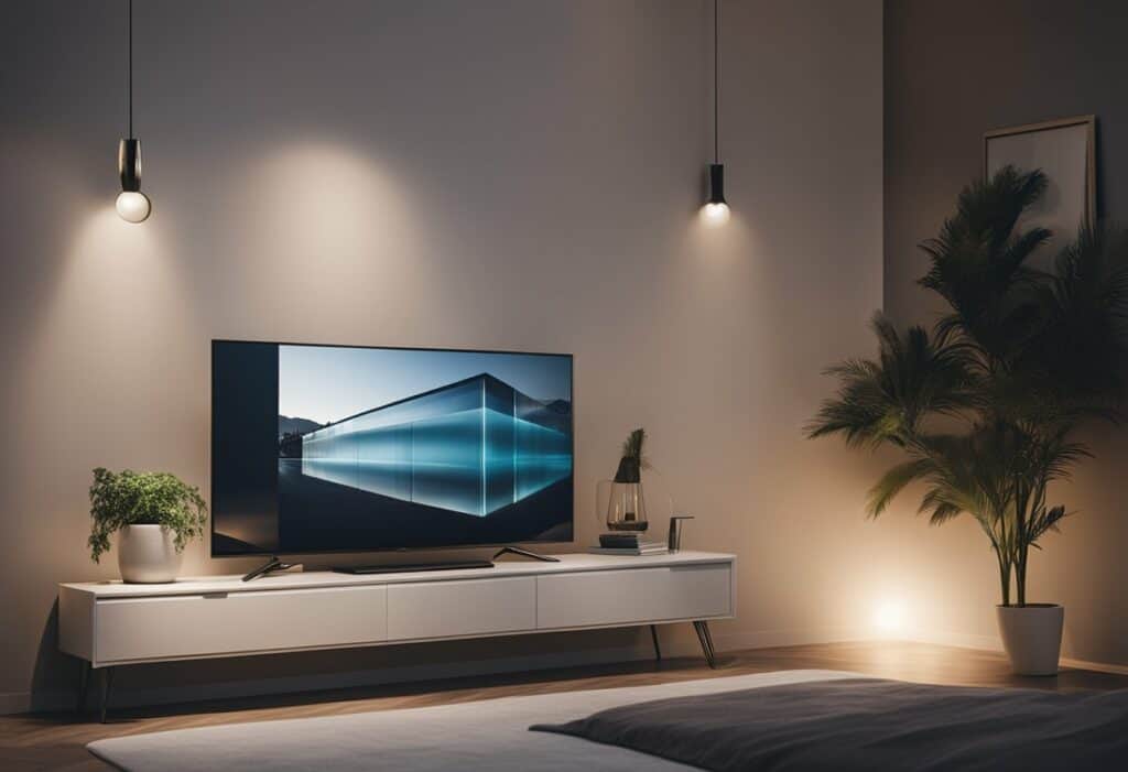 bedroom tv wall design
