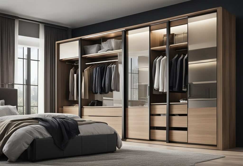 bedroom wardrobe inside design