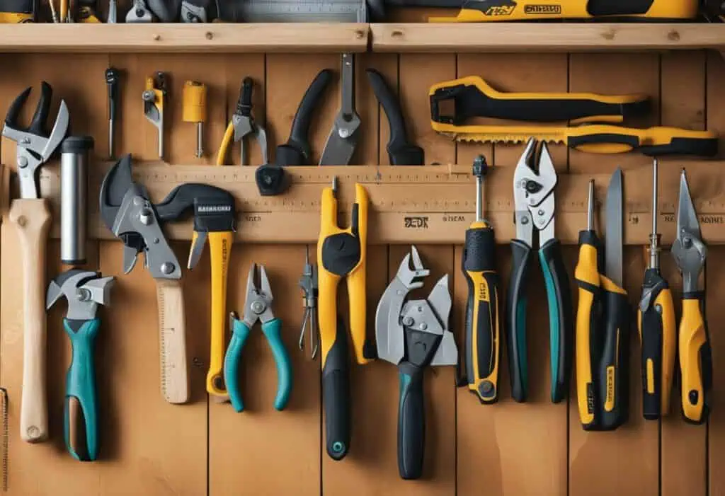 High-quality carpenter tool belt with essential tools for woodworking projects.