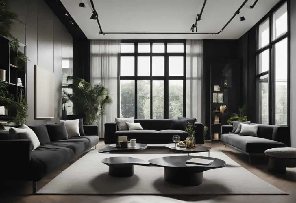 black color interior design