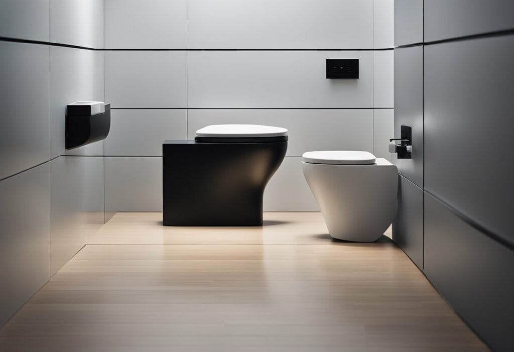 black toilet design