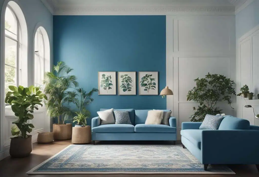 blue room interior design
