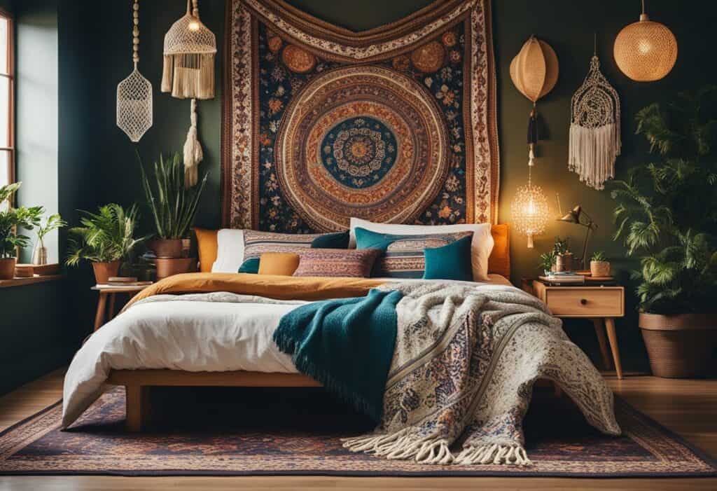 bohemian bedroom design