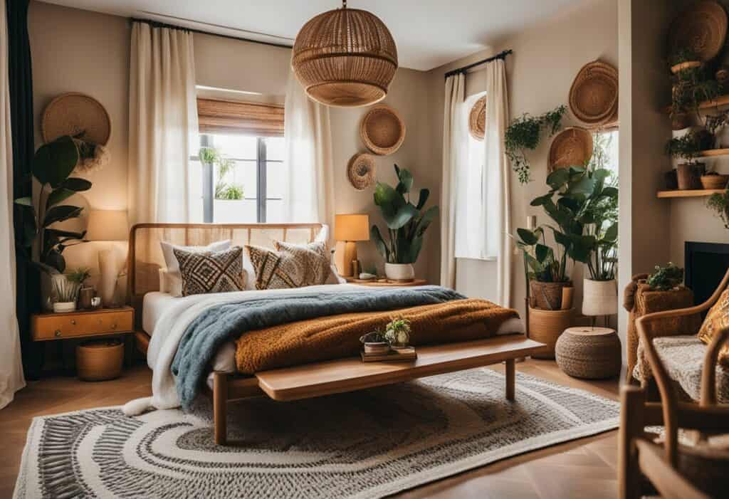 bohemian interior design bedroom