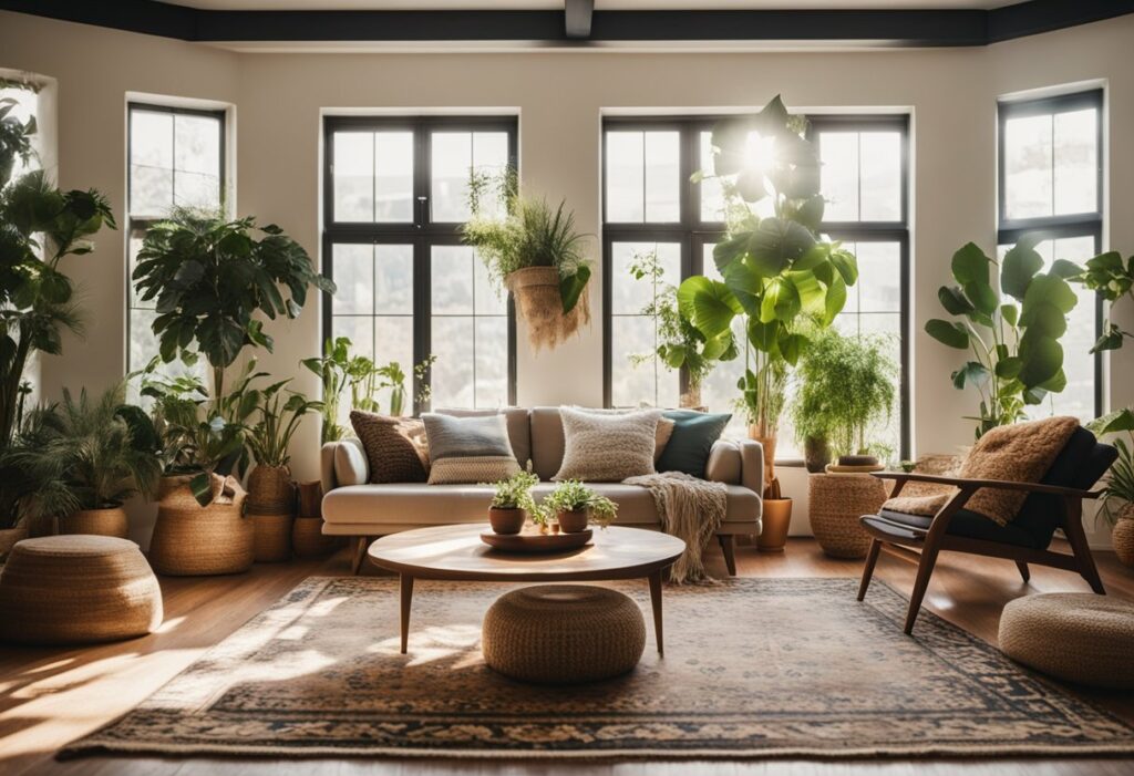 boho living room design