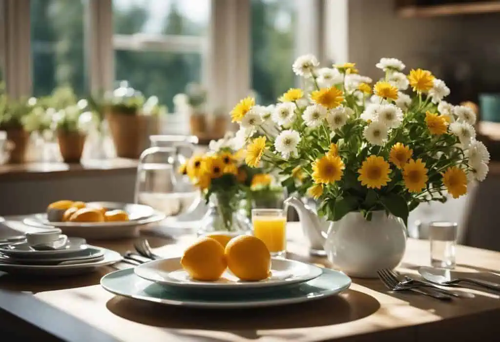 breakfast table design in kitchen