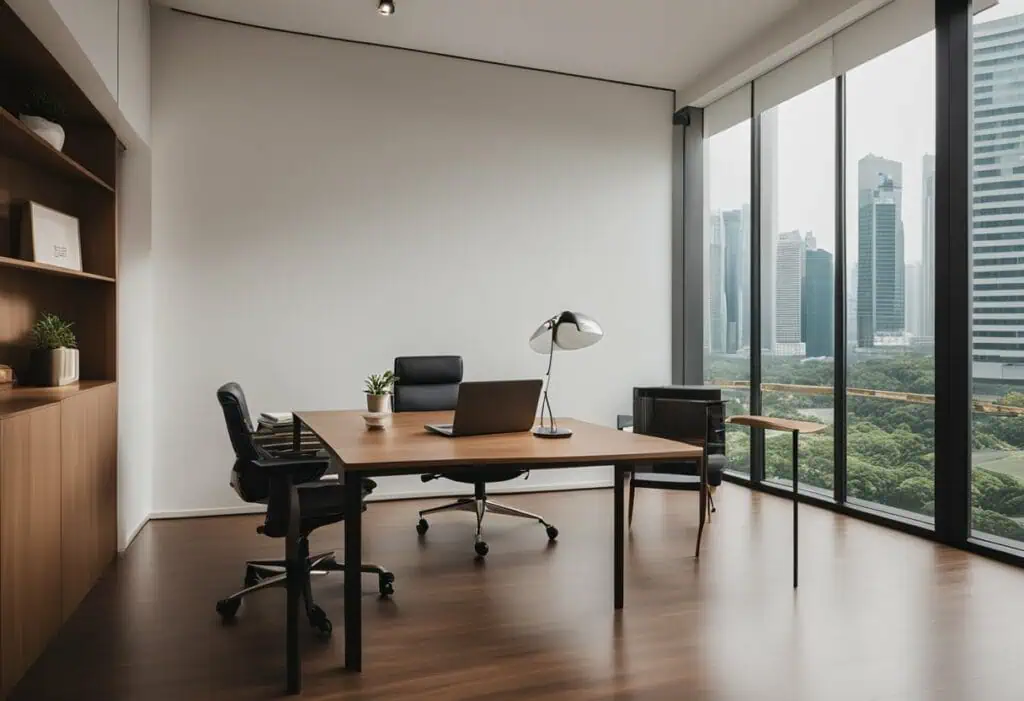 brown studio interior design singapore