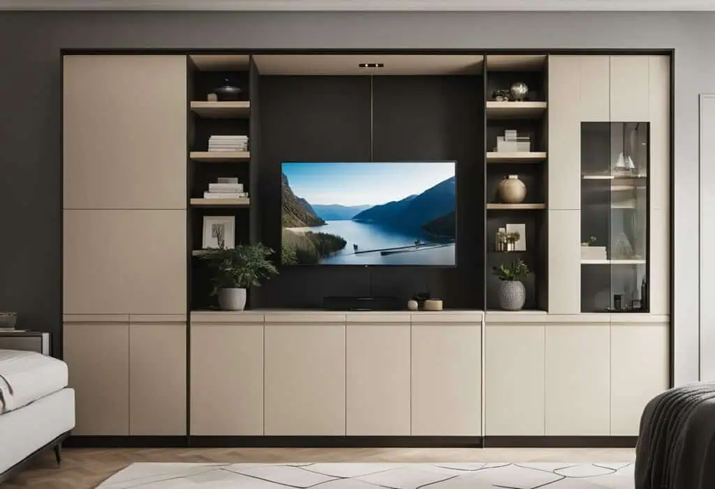 built in cabinet design for bedroom
