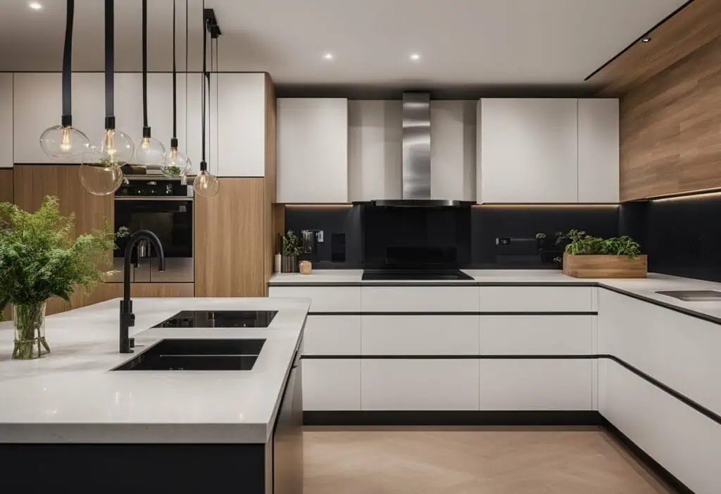 built in oven kitchen design