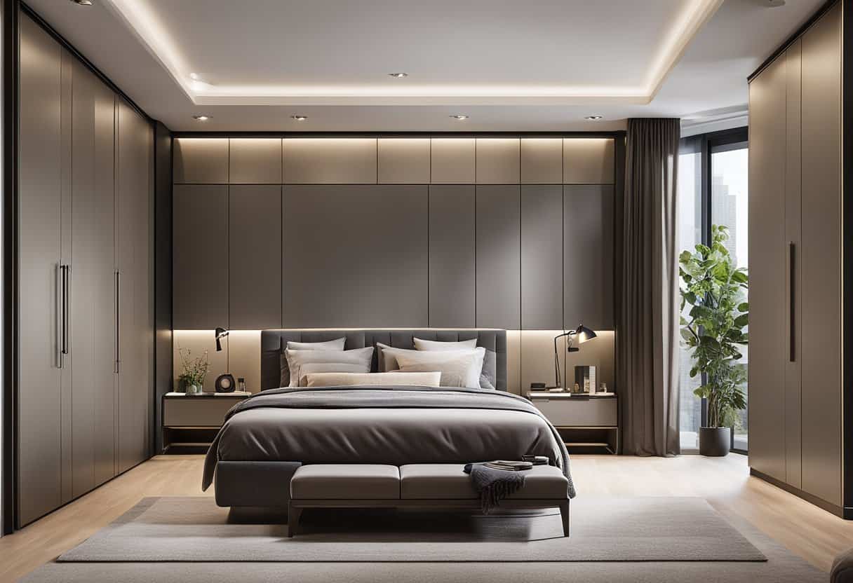 Stylish Master Bedroom: Built-In Wardrobe Ideas