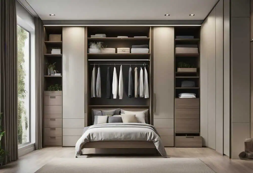 built in wardrobe designs for small bedroom