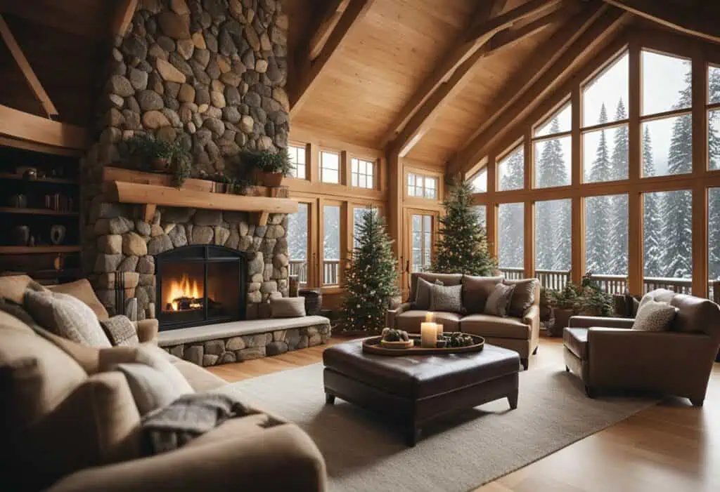 cabin living room design