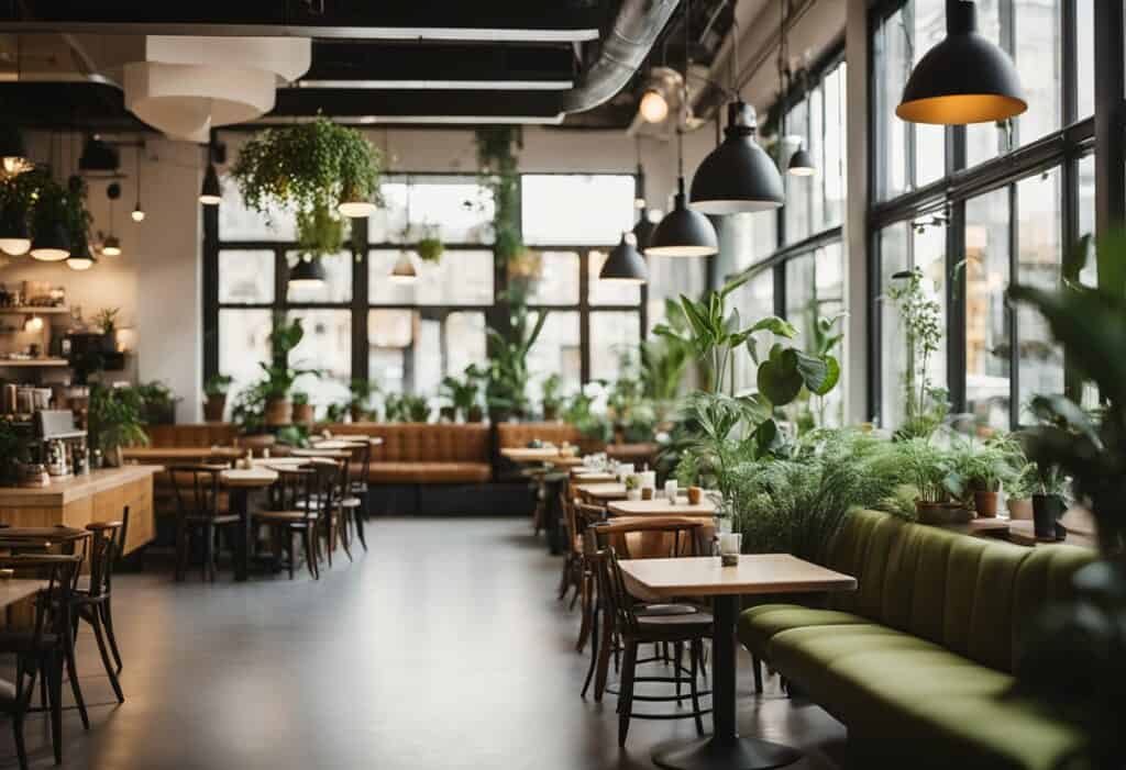 cafe interior design plan