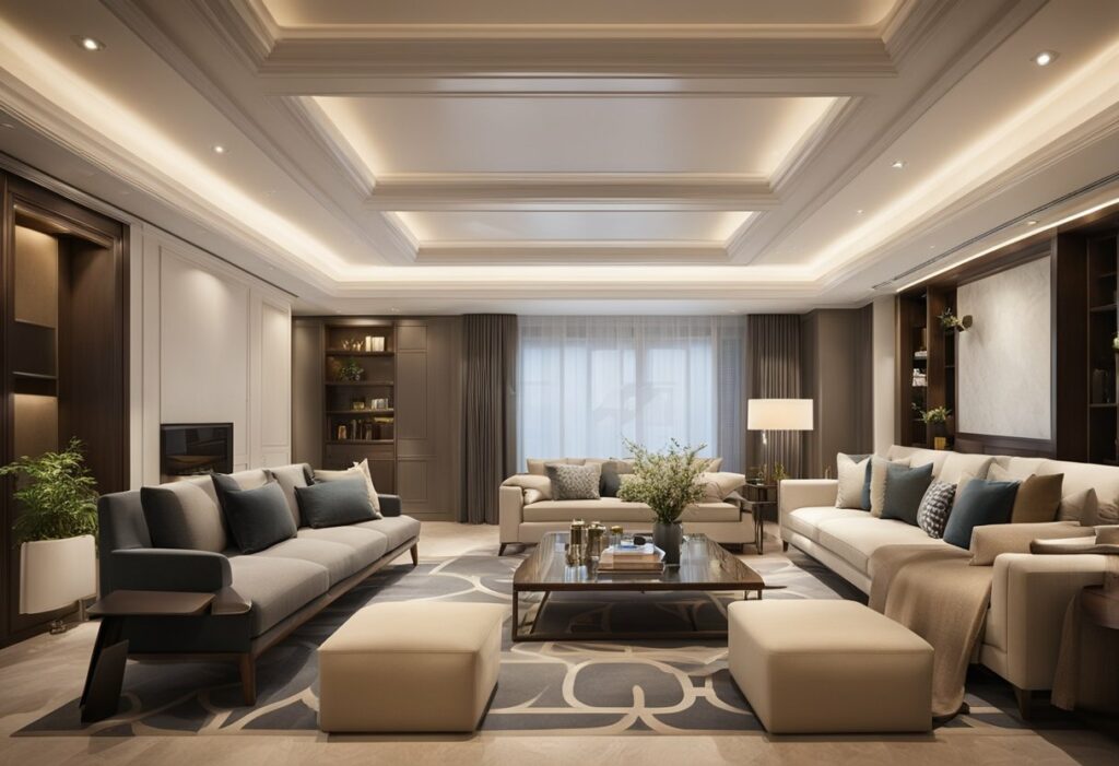 ceiling design for small living room