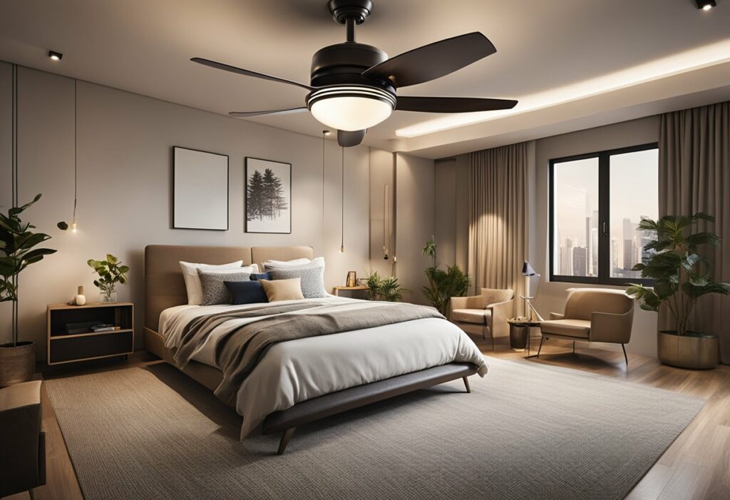 ceiling fan bedroom design