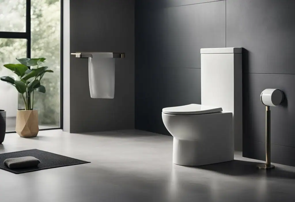 cement toilet design