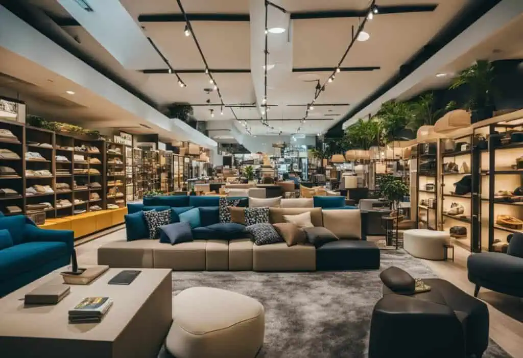 Stylish furniture store in Singapore showcasing affordable modern home furnishings.